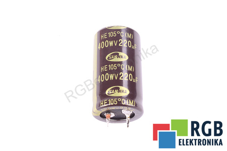 CONDENSATOR 220UF 400V SAMWHA CONDENSATOR