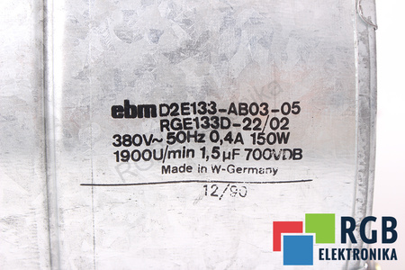 D2E133-AB03-05 EBM PAPST RGE133D-22/02 380VAC EVANTAI