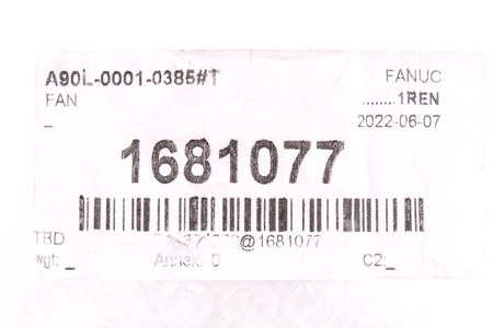 A90L-0001-0385#T FANUC 109P0424H6D17 40X40X20MM, 24V EVANTAI