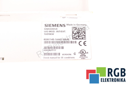 6SN1145-1AA01-0AA2 SIEMENS PARTEA DIN FAȚĂ A CUTIEI