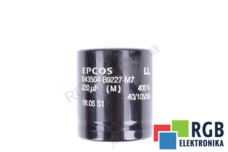 CONDENSATOR B43504-B9227-M7 EPCOS 220UF, 400V