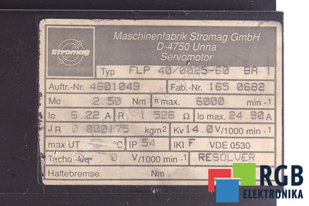 FLP40/0025-60BA1 STROMAG STATOR
