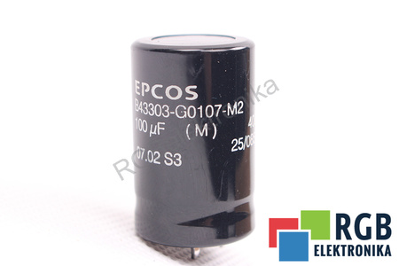 CONDENSATOR B43303-G0107-M2 EPCOS 100UF, 400VDC