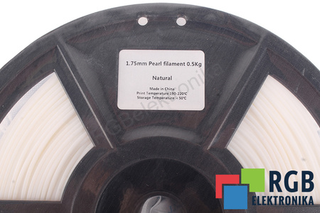 1,75MM PEARL FILAMENT 0.5KG NATURAL FLASHFORGE DIMENSIUNEA EXTERIOARĂ A BOBINEI 180MM, DIMENSIUNEA INTERIOARĂ A BOBINEI 50MM, LĂȚIMEA BOBINEI 45MM