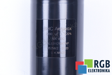 CONDENSATOR ALS31C1047NP BHC COMPONENTS LTD BHC 2200UF, 500VDC