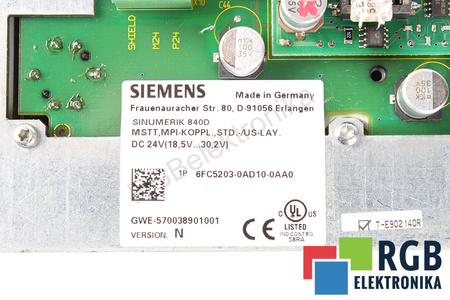 6FC5203-0AD10-0AA0 SIEMENS VERSION N SINUMERIK 840D TASTATURĂ