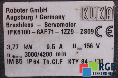 1FK6100-8AF71-1ZZ9-ZS09 KUKA LANCE SPATE