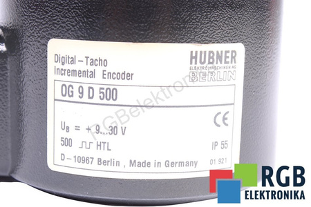 OG9D500 HUBNER BERLIN INCREMENTAL ENCODER CODER