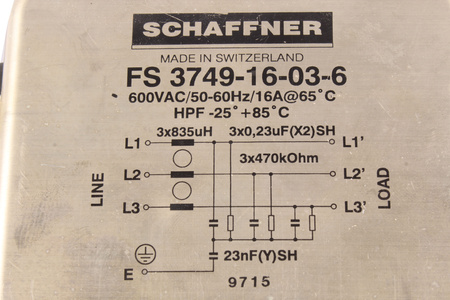 FS3749-16-03-6 SCHAFFNER FILTRU