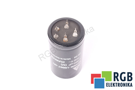 CONDENSATOR B43306-U9957-M1 S+M 25/085/56 950UF, 400VDC