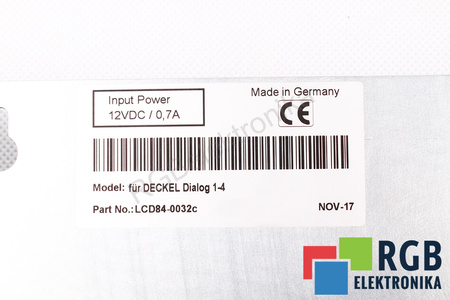 DECKEL CONTOUR 1-3 DECKEL DIALOG 1-4 ÎNLOCUITOR PENTRU CRT MONITOR LCD