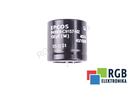 CONDENSATOR B43505-C9157-M2 EPCOS 150UF, 400V CONDENSATOR