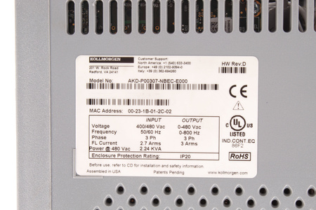 AKD-P00307-NBEC-E000 KOLLMORGEN SEIDEL