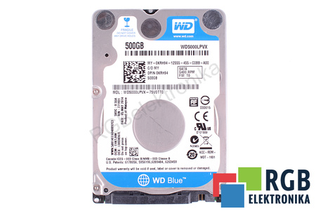 WD5000LPVX-75V0TT0 WESTERN DIGITAL 500GB SATA 2.5"
