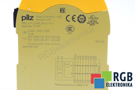 PNOZS11C PILZ 751111 RELEU DE SIGURANȚĂ