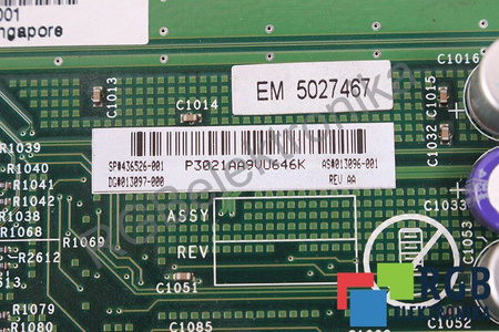P3021AA9VU646K HP DL380G55160 PLACA