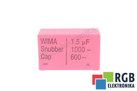 CONDENSATOR 1.5UF WIMA 1000VDC, 600VAC, SNUBBER, CAP CONDENSATOR