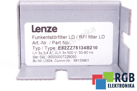 E82ZZ75134B210 LENZE ART.NR. 13218607 FILTRU