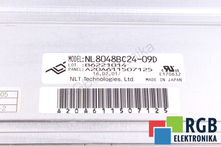 NL8048BC24-09D NLT TECHNOLOGIES MATRICE LCD
