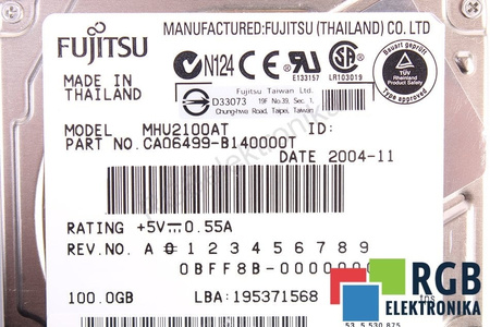 MHU2100AT FUJITSU 100GB