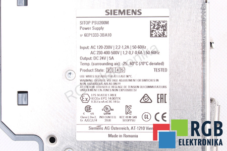 6EP1333-3BA10 SIEMENS SITOP PSU200M SURSA DE ALIMENTARE PENTRU TABLOUL DE DISTRIBUȚIE
