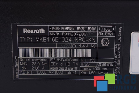 MKE116B-024-NP0-KN BOSCH REXROTH TURNARE FRONTALĂ