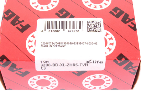 3208-BD-XL-2HRS-TVH-C3 FAG 40X80X30.2 RULMENT