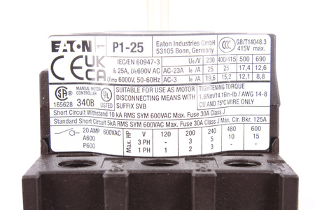 P1-25/EA/SVB EATON 041097