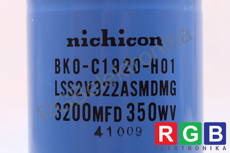 CONDENSATOR BKO-C1920-H01 NICHICON LSS2V322AAMDMG 3200MFD, 350WV CONDENSATOR