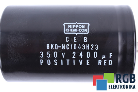 CONDENSATOR BK0-NC1043H23 NIPPON 2400UF, 350V