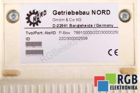 P-BOX NORD 22D300002509 CONTROL ȘI PANOU DE CONTROL