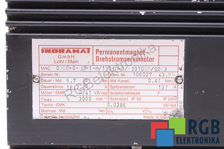 MAC090B-0-JD-1-B/130-B-0/-I01000/S003 INDRAMAT ROTOR