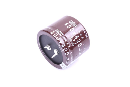 CONDENSATOR 420UF 400V NIPPON CONDENSATOR