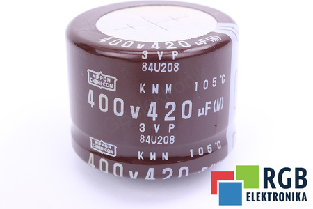 CONDENSATOR 420UF 400V NIPPON CONDENSATOR