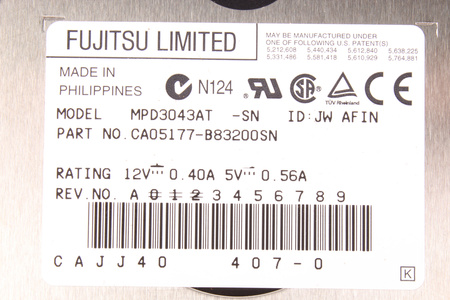 MPD3043AT FUJITSU ULTRA-ATA/33