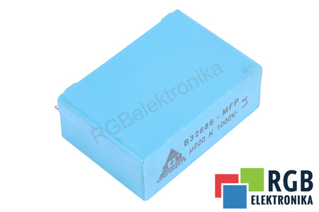 CONDENSATOR B32686-MFP S+M 0.220UF, 1000VDC