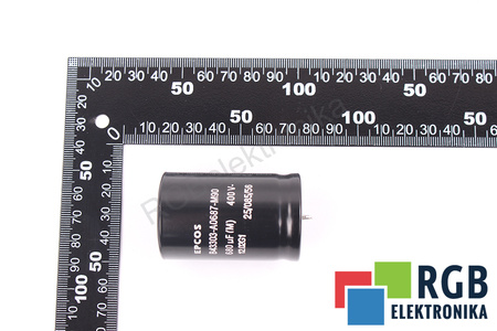 CONDENSATOR B43303-A0687-M90 EPCOS 680UF, 400VDC