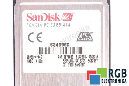 SDP3B-4-446 SANDISK PCMCIA PC CARD DATA