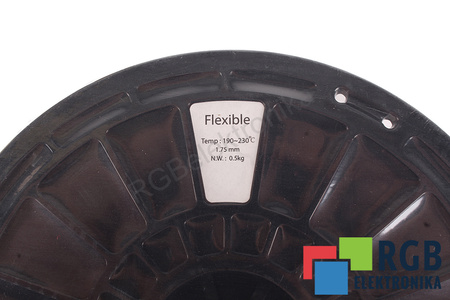 1,75MM ELASTIC FILAMENT 0.5KG WHITE FLASHFORGE DIMENSIUNEA EXTERIOARĂ A BOBINEI 180MM, DIMENSIUNEA INTERIOARĂ A BOBINEI 50MM, LĂȚIMEA BOBINEI 45MM