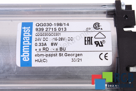 QG030-198/14 EBM PAPST 258X50X47,5MM, 24V EVANTAI