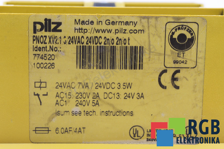 PNOZXV2.1 PILZ 774520 RELEU DE SIGURANȚĂ