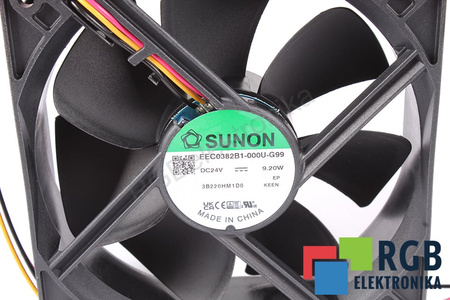 EEC0382B1-000U-G99 SUNON 120X120X38MM, 24V EVANTAI