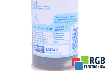 LGEM 2/0.4 SKF UNSOARE PENTRU RULMENȚI CU VÂSCOZITATE RIDICATĂ