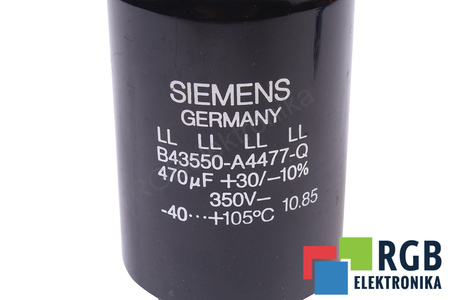 CONDENSATOR B43550-A4477-Q SIEMENS 470UF, 350V CONDENSATOR
