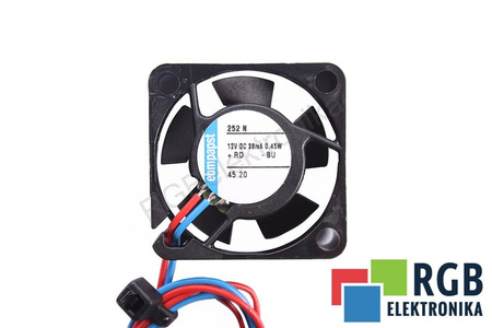 252N EBM PAPST 25X25X8MM, 12V EVANTAI