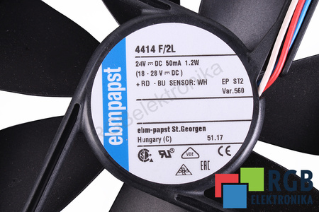 4414 F/2 L EBM PAPST 119X119X25MM, 24V, 0.21A EVANTAI