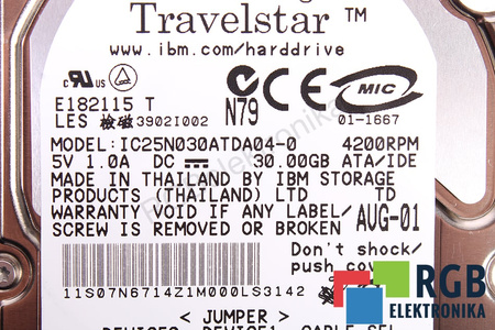 IC25N030ATDA04-0 IBM TRAVELSTAR IDE 30GB
