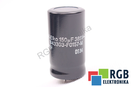 CONDENSATOR B43303-F0157-M SIEMENS 150UF, 385VDC CONDENSATOR
