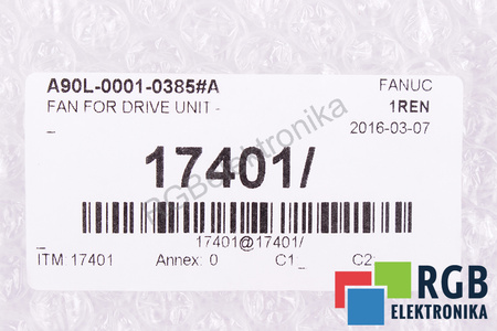 A90L-0001-0385#A FANUC 109P0424H6D19 40X40X20MM, 24V EVANTAI
