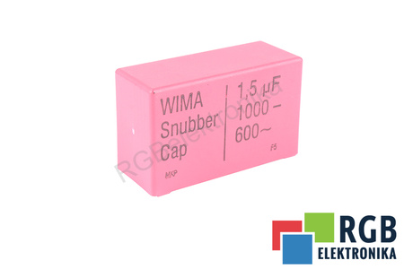 CONDENSATOR 1.5UF WIMA 1000VDC, 600VAC, SNUBBER, CAP